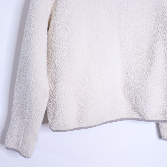 VUORI Alpine Sherpa Jacket Natural and Gray Full Zip Long Sleeve Women's 2XSw - Picture 5 of 7